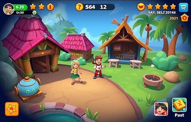Siolim Superstars Gameplay Screenshot Siolim Superstars gameplay showing a village scene with players interacting with NPCs and participating in daily activities