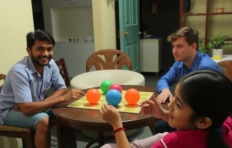 Siolim Superstars Family Gameplay Siolim Superstars players in India enjoying the game together during a family gathering